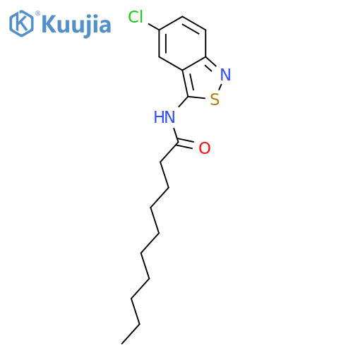 Decanamide, N-(5-chloro-2,1-benzisothiazol-3-yl)- structure