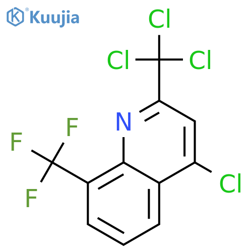 4-Chloro-2-trichloromethyl-8-trifluoromethyl-quinoline structure