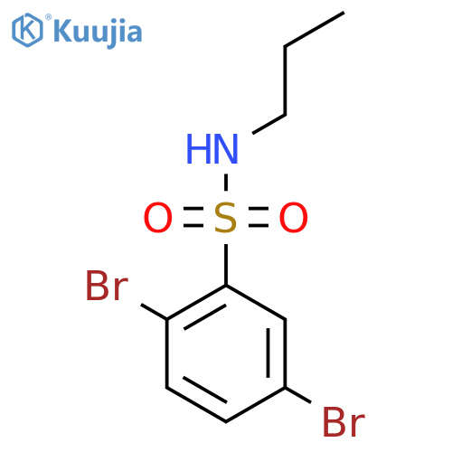 2,5-Dibromo-n-propylbenzene-1-sulfonamide structure