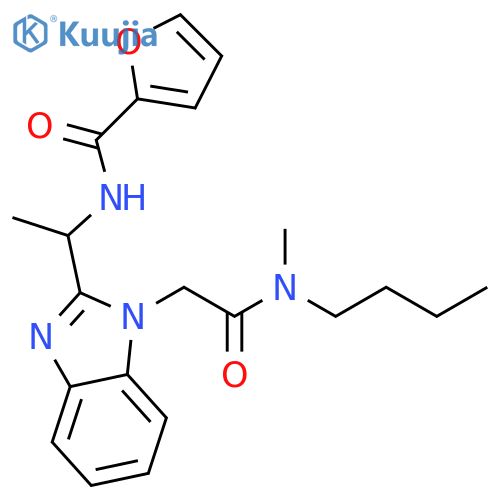 N-1-(1-{butyl(methyl)carbamoylmethyl}-1H-1,3-benzodiazol-2-yl)ethylfuran-2-carboxamide structure
