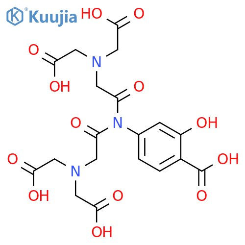 Benzoic acid, 4-[bis[[bis(carboxymethyl)amino]acetyl]amino]-2-hydroxy- structure