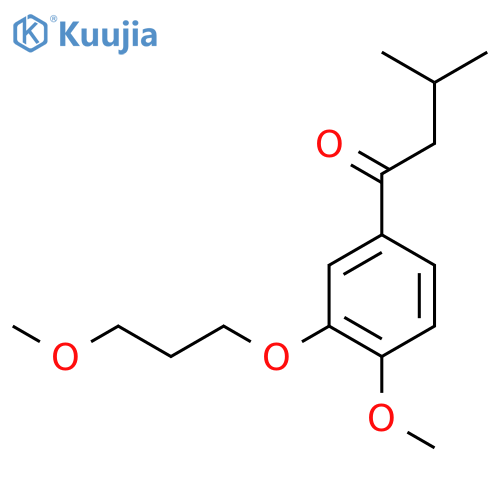 1-(4-Methoxy-3-(3-methoxypropoxy)phenyl)-3-methylbutan-1-one structure