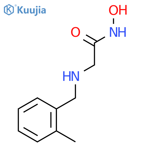 Acetamide, N-hydroxy-2-[[(2-methylphenyl)methyl]amino]- structure