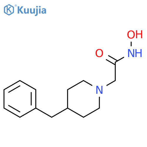 1-Piperidineacetamide, N-hydroxy-4-(phenylmethyl)- structure