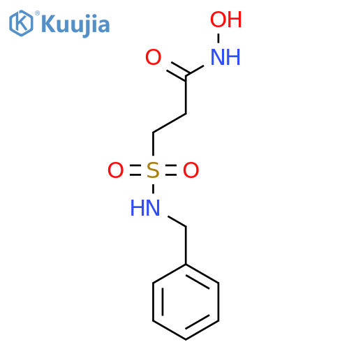 Propanamide, N-hydroxy-3-[[(phenylmethyl)amino]sulfonyl]- structure