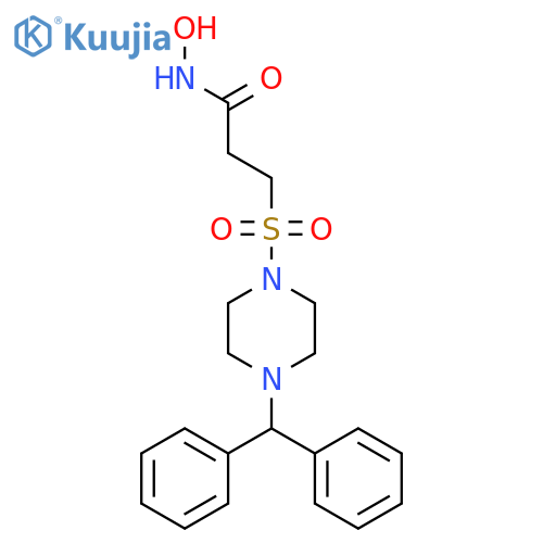 Propanamide, 3-[[4-(diphenylmethyl)-1-piperazinyl]sulfonyl]-N-hydroxy- structure
