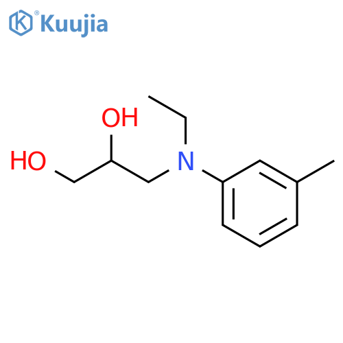 3-(N-Ethyl-m-toluidino)-1,2-propanediol structure