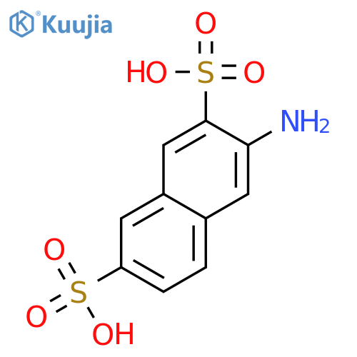 2,7-Naphthalenedisulfonicacid, 3-amino- structure