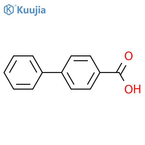 4-Biphenylcarboxylic acid structure