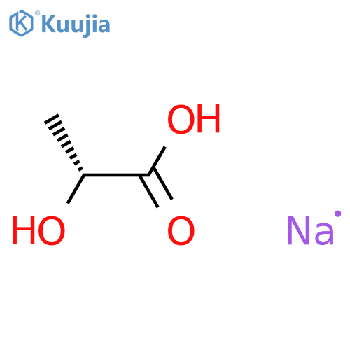 sodium (2R)-2-hydroxypropanoate structure