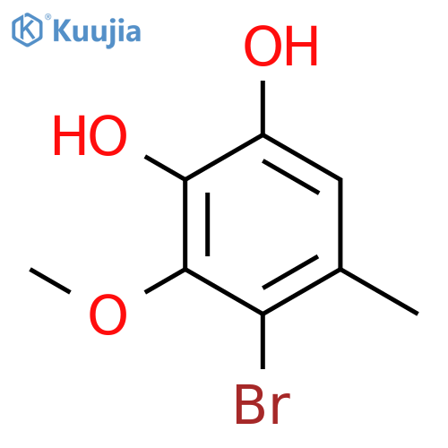 1,2-Benzenediol, 4-bromo-3-methoxy-5-methyl- structure