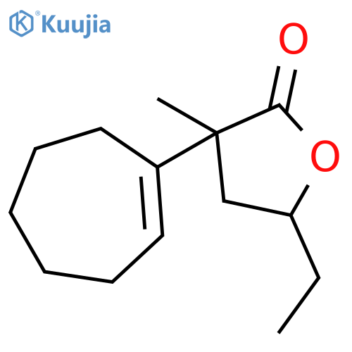 2(3H)-Furanone, 3-(1-cyclohepten-1-yl)-5-ethyldihydro-3-methyl- structure