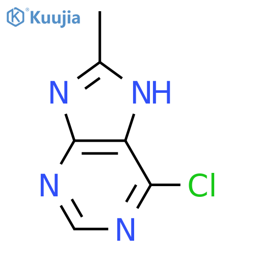 6-Chloro-8-methyl-9H-purine structure