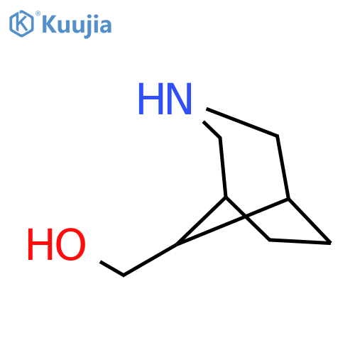 3-azabicyclo[3.2.1]octane-8-methanol hydrochloride structure