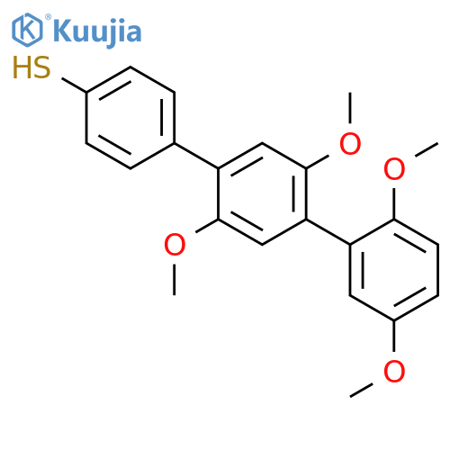 [1,1':4',1''-Terphenyl]-4-thiol, 2',2'',5',5''-tetramethoxy- structure