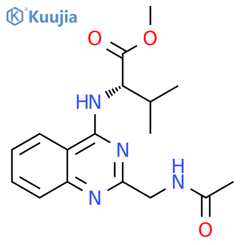 L-Valine, N-[2-[(acetylamino)methyl]-4-quinazolinyl]-, methyl ester structure