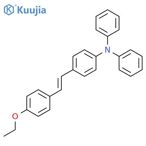 Benzenamine, 4-[2-(4-ethoxyphenyl)ethenyl]-N,N-diphenyl- structure