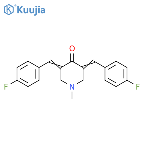 3,5-Bis(4-fluorophenyl)methylene-1-methyltetrahydro-4(1H)-pyridinone structure