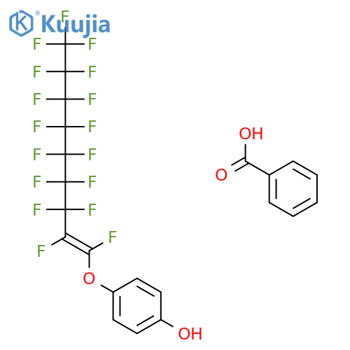 Phenol, 4-[(heptadecafluorononenyl)oxy]-, benzoate structure