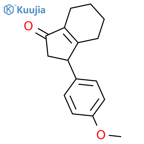 1H-Inden-1-one, 2,3,4,5,6,7-hexahydro-3-(4-methoxyphenyl)- structure