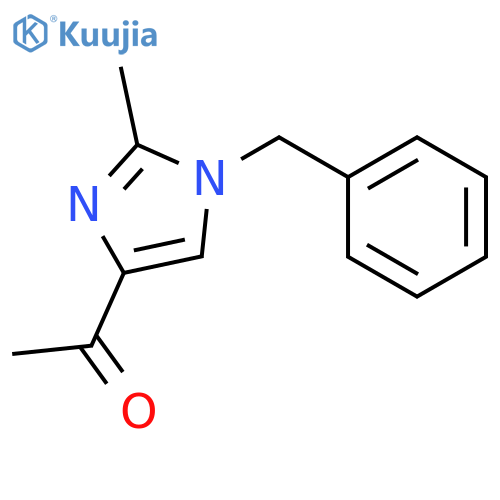 1-[2-methyl-1-(phenylmethyl)-1H-imidazol-4-yl]-Ethanone structure