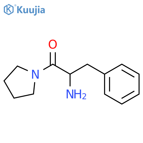 2-amino-3-phenyl-1-(pyrrolidin-1-yl)propan-1-one structure