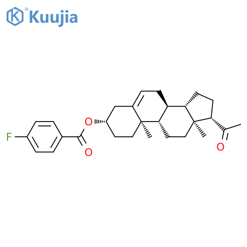 Pregn-5-en-20-one, 3-[(4-fluorobenzoyl)oxy]-, (3b)- structure