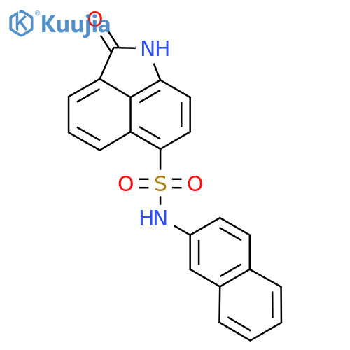 N-(Naphthalen-2-yl)-2-oxo-1,2-dihydrobenzo[cd]indole-6-sulfonamide structure