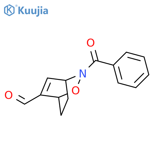 2-Oxa-3-azabicyclo[2.2.2]oct-5-ene-6-carboxaldehyde, 3-benzoyl- structure
