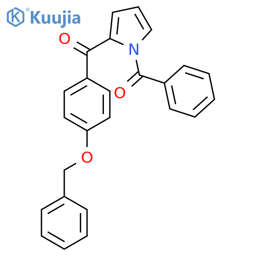 1H-Pyrrole, 1-benzoyl-2-[4-(phenylmethoxy)benzoyl]- structure