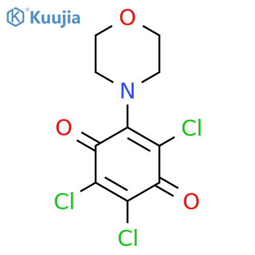 2,3,5-Trichloro-6-(morpholin-4-yl)cyclohexa-2,5-diene-1,4-dione structure