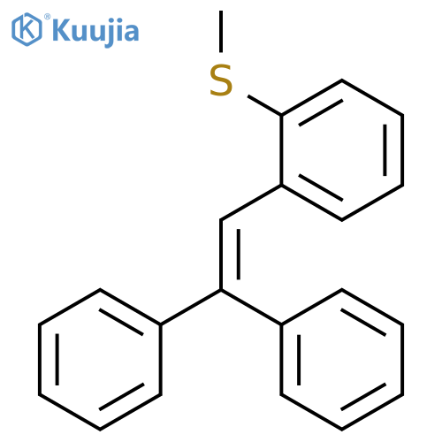 1,1'-{2-[2-(Methylsulfanyl)phenyl]ethene-1,1-diyl}dibenzene structure