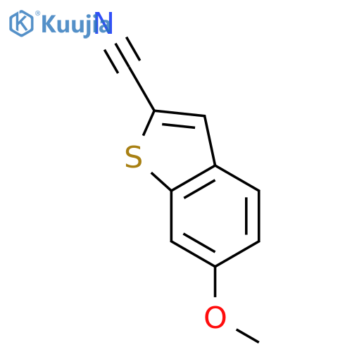 6-methoxy-1-benzothiophene-2-carbonitrile structure