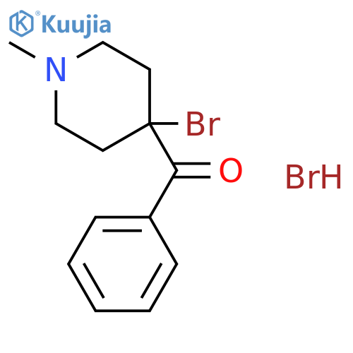 Methanone,(4-bromo-1-methyl-4-piperidinyl)phenyl-, hydrobromide (1:1) structure