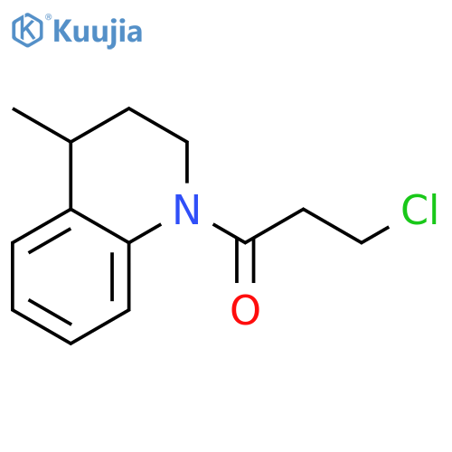 3-chloro-1-(4-methyl-3,4-dihydro-2h-quinolin-1-yl)propan-1-one structure