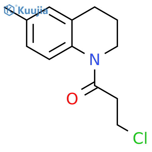 3-chloro-1-(6-methyl-3,4-dihydro-2h-quinolin-1-yl)propan-1-one structure