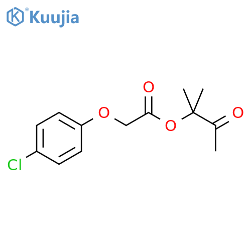 (2-Methyl-3-oxobutan-2-yl) 2-(4-chlorophenoxy)acetate structure