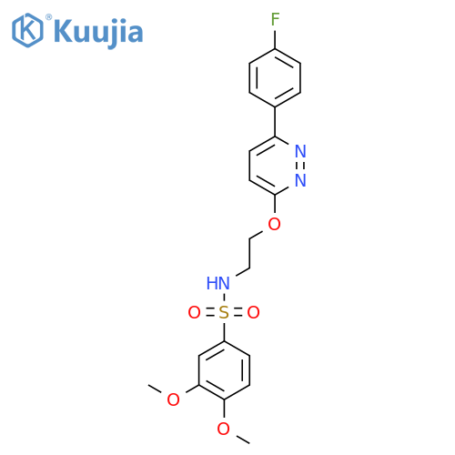 N-(2-((6-(4-fluorophenyl)pyridazin-3-yl)oxy)ethyl)-3,4-dimethoxybenzenesulfonamide structure