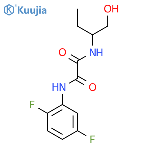 N'-(2,5-difluorophenyl)-N-(1-hydroxybutan-2-yl)ethanediamide structure