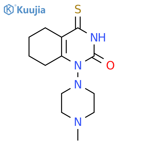 1-(4-methylpiperazin-1-yl)-4-sulfanylidene-1,2,3,4,5,6,7,8-octahydroquinazolin-2-one structure
