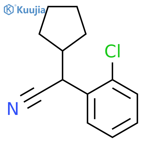 (2-chlorophenyl)(cyclopentyl)acetonitrile structure