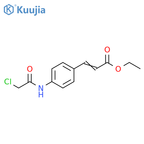 ethyl 3-4-(2-chloroacetamido)phenylprop-2-enoate structure