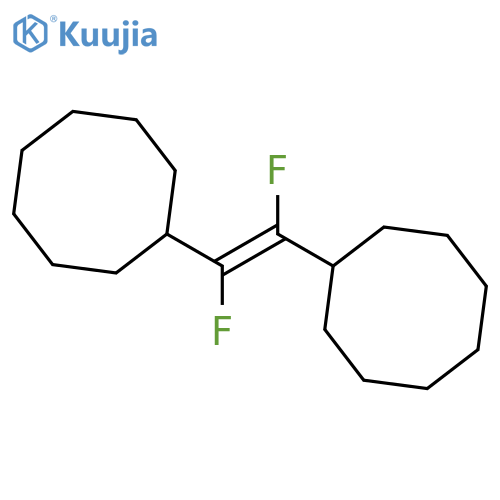 Cyclooctane, 1,1'-[(1E)-1,2-difluoro-1,2-ethenediyl]bis- structure