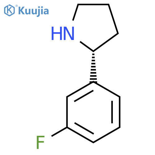 (2R)-2-(3-fluorophenyl)pyrrolidine structure