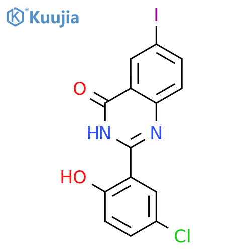 4(3H)-Quinazolinone, 2-(5-chloro-2-hydroxyphenyl)-6-iodo- structure