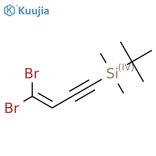 Tert-Butyl(4,4-dibromobut-3-en-1-yn-1-yl)dimethylsilane structure