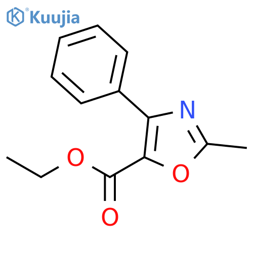 5-Oxazolecarboxylic acid, 2-methyl-4-phenyl-, ethyl ester structure