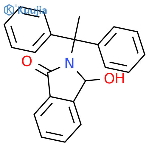 1H-Isoindol-1-one, 2-(1,1-diphenylethyl)-2,3-dihydro-3-hydroxy- structure