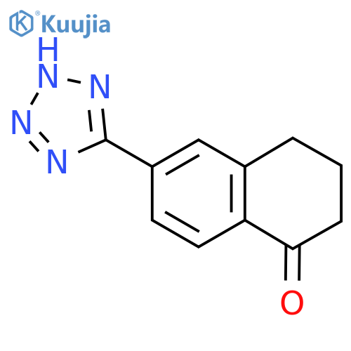 6-(1H-1,2,3,4-tetrazol-5-yl)-1,2,3,4-tetrahydronaphthalen-1-one structure
