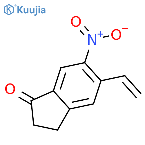 1H-Inden-1-one, 5-ethenyl-2,3-dihydro-6-nitro- structure